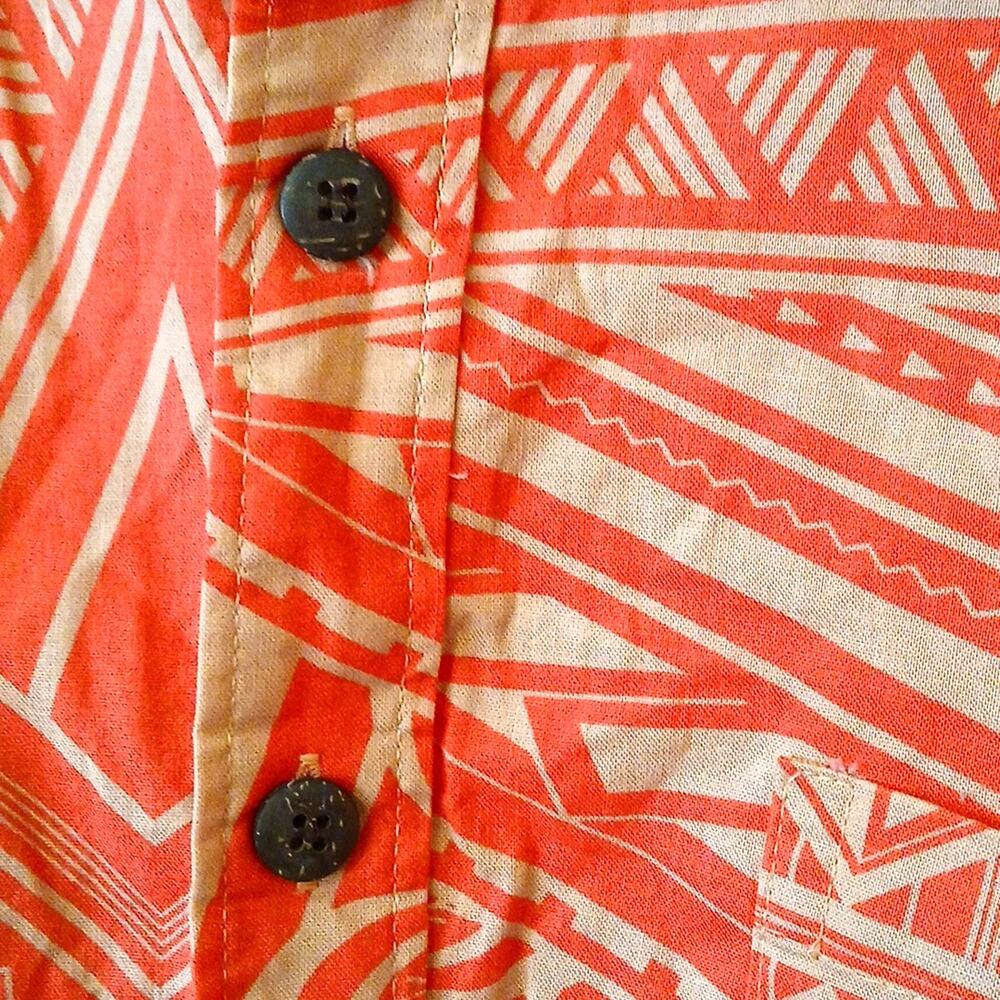 Eveni Pacific Men's Classic Shirt Coral Hawaiian Print Resort 3XL - Picture 4 of 5